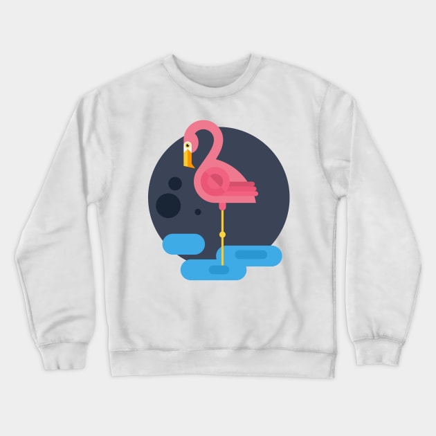 Flamingo Crewneck Sweatshirt by Favete